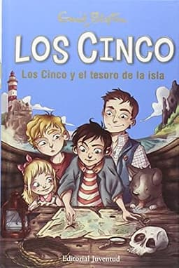 Portada de Los Cinco y el tesoro de la isla